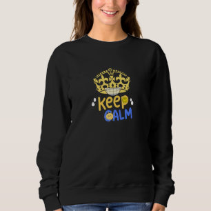 keep calm and smile sweatshirt