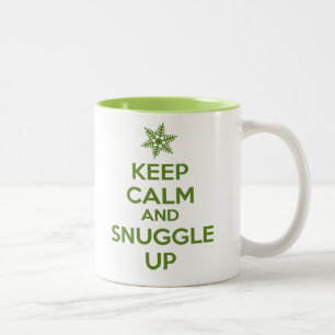 Keep Calm And Snuggle Up Mug (Green)