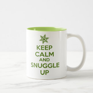 Keep Calm And Snuggle Up Mug (Green)