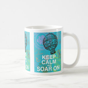 Keep Calm and Soar On fun art print Coffee Mug