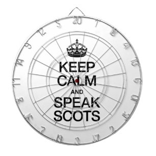 KEEP CALM AND SPEAK SCOTTISH GAELIC DARTBOARD