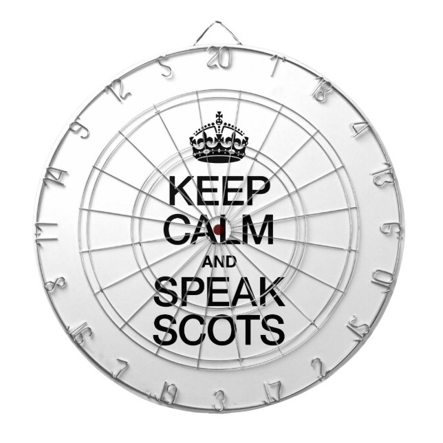 KEEP CALM AND SPEAK SCOTTISH GAELIC DARTBOARD (Front)