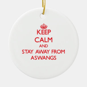 Keep calm and stay away from Aswangs Ceramic Tree Decoration
