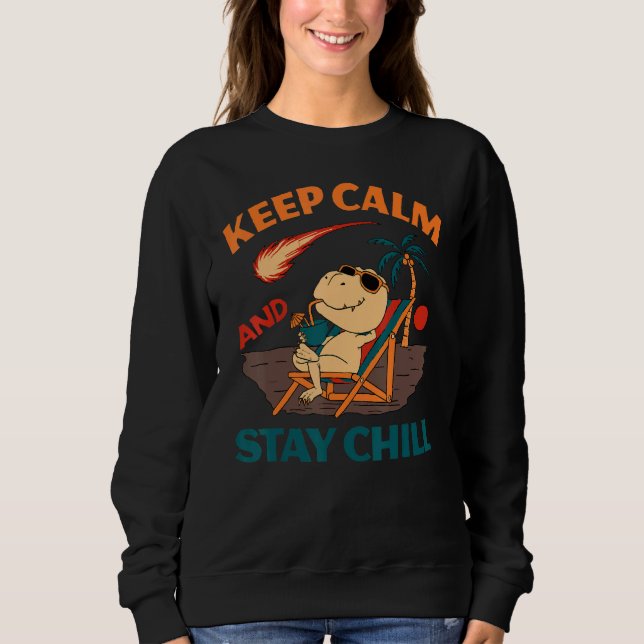Keep Calm And Stay Chill Meteor Watching Sweatshirt (Front)