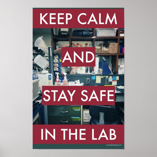 Keep calm and stay safe. Basic safety Poster (Front)