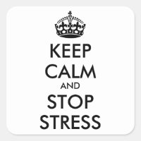 Keep Calm AND STOP STRESS - personalised text