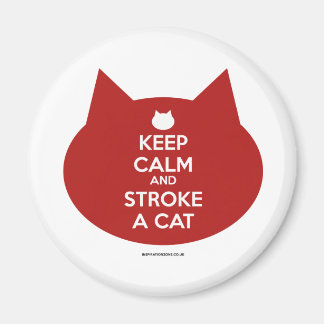 'Keep Calm and Stroke a Cat' Magnet