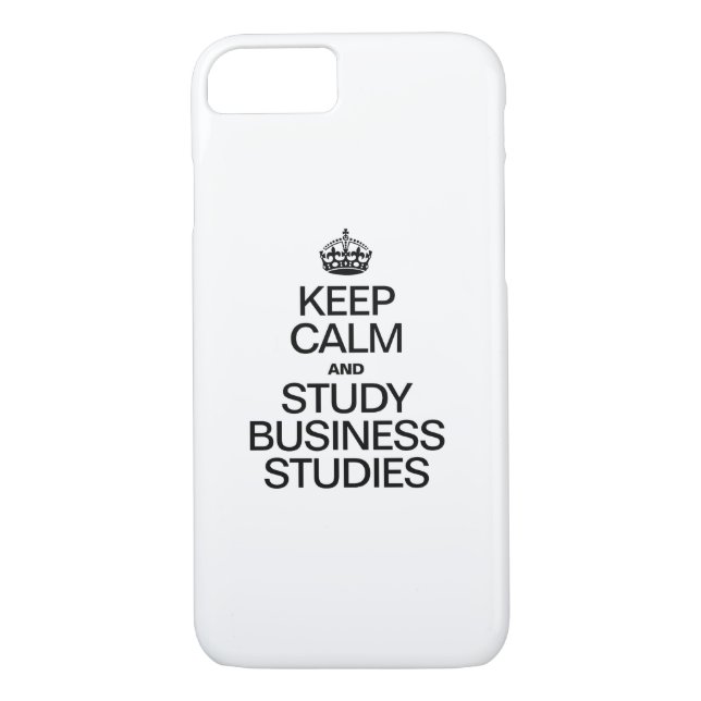 KEEP CALM AND STUDY BUSINESS STUDIES Case-Mate iPhone CASE (Back)