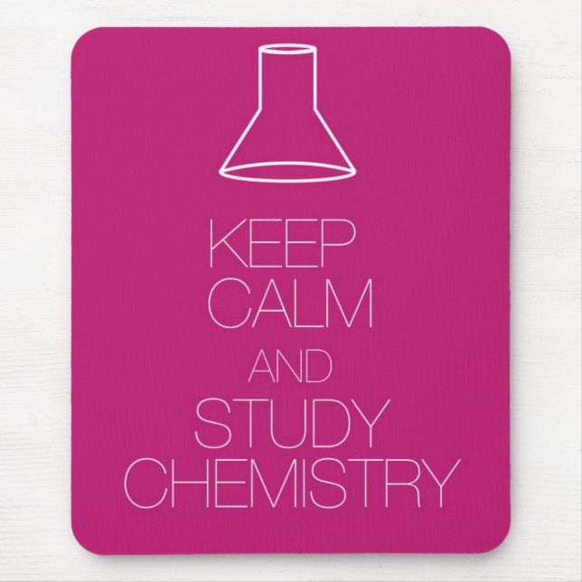 Keep Calm and Study Chemistry Mouse Mat (Front)