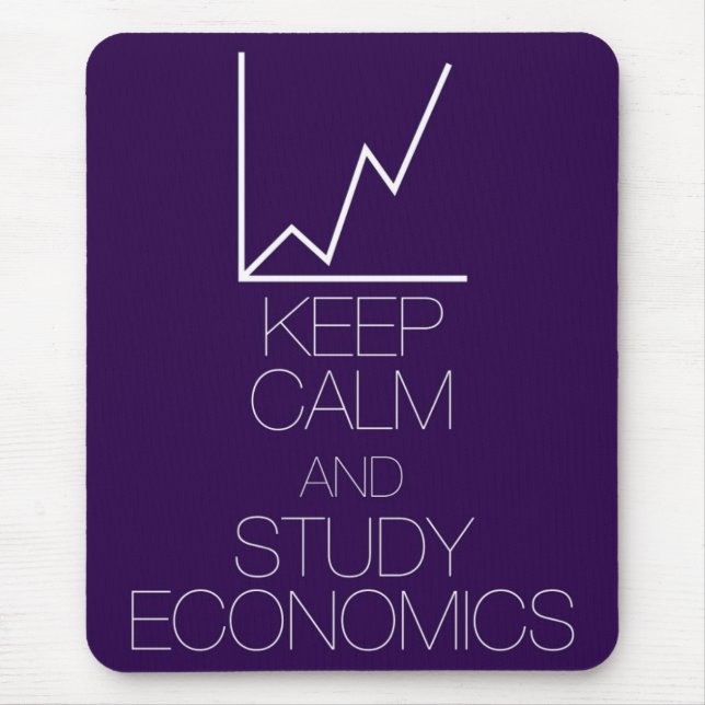 Keep Calm and Study Economics Mouse Mat (Front)