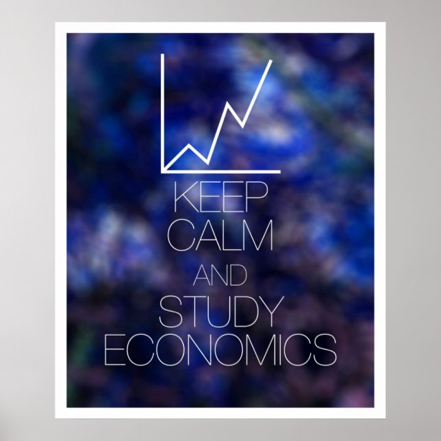Keep Calm and Study Economics Poster (Front)