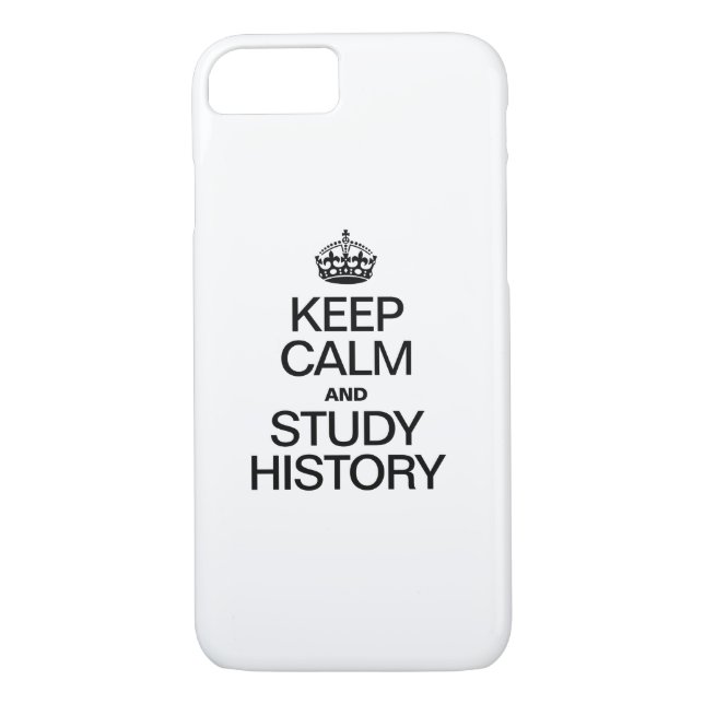 KEEP CALM AND STUDY HISTORY Case-Mate iPhone CASE (Back)