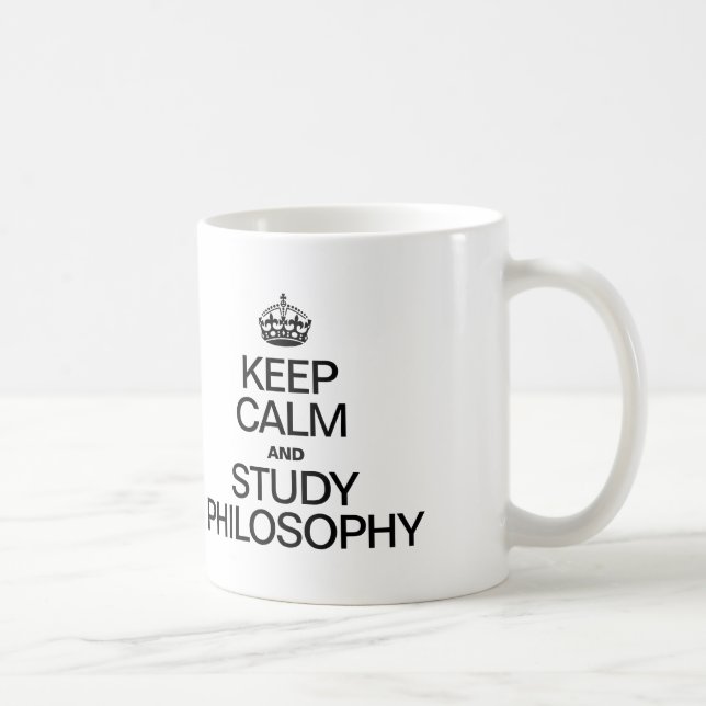 KEEP CALM AND STUDY PHILOSOPHY COFFEE MUG (Right)