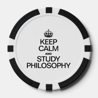 KEEP CALM AND STUDY PHILOSOPHY POKER CHIPS