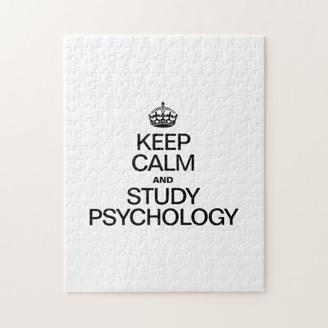 KEEP CALM AND STUDY PSYCHOLOGY JIGSAW PUZZLE (Vertical)