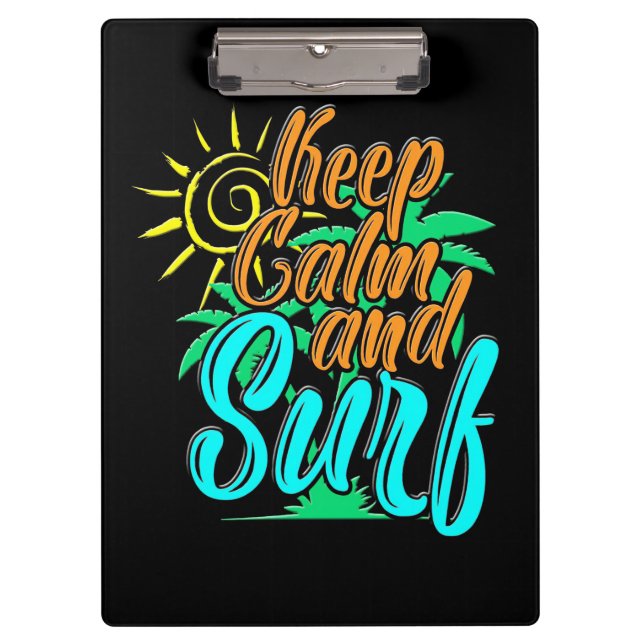 Keep Calm And Sulf Clipboard (Front)