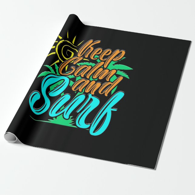 Keep Calm And Sulf Wrapping Paper (Unrolled)