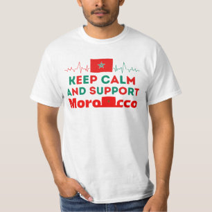 Keep calm and support Morocco T-Shirt