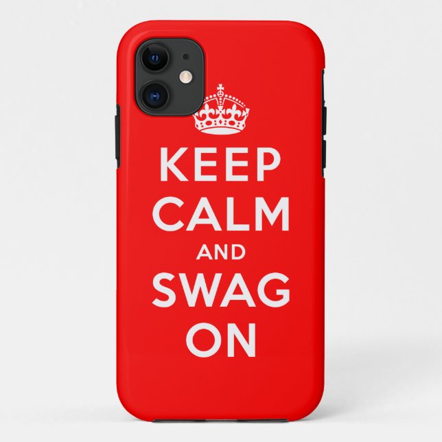 Keep Calm and Swag On Case-Mate iPhone Case (Back)