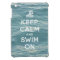 Keep Calm And Swim On Funny iPad Mini case