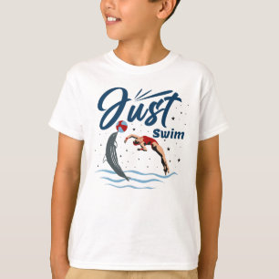 Keep Calm and Swim On - Swimmer Design T-Shirt