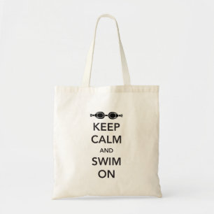 Keep Calm and Swim on Tote Bag