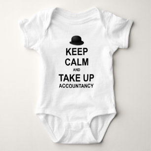 Keep Calm and Take up Accountancy Baby Bodysuit