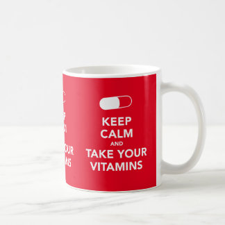 Keep calm and take your vitamins x3 image mug