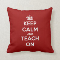 Keep Calm and Teach On Red