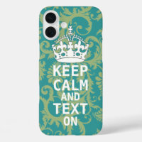 KEEP CALM AND Text ON change teal any colour