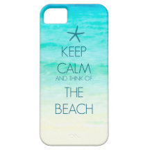 Keep Calm and Think of the Beach Photo Case