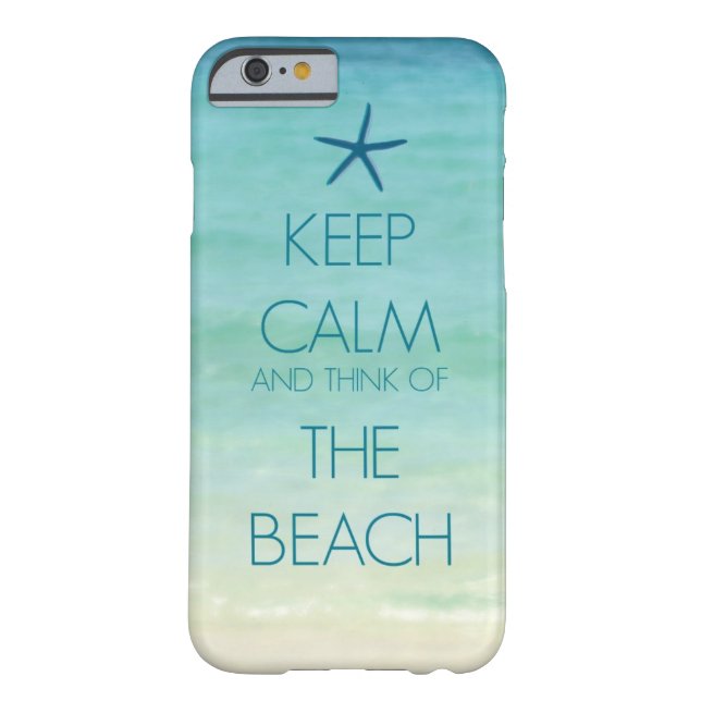 KEEP CALM AND THINK OF THE BEACH PHOTO DESIGN Case-Mate iPhone CASE (Back)