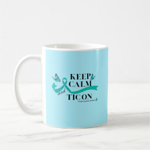 Keep Calm and Tic on Tourette's syndrome mug