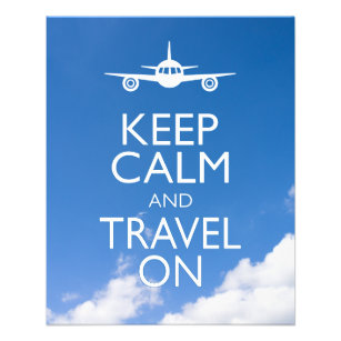 KEEP CALM AND TRAVEL ON FLYER