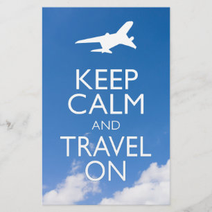 KEEP CALM AND TRAVEL ON FLYER