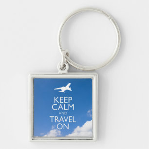 KEEP CALM AND TRAVEL ON KEY RING