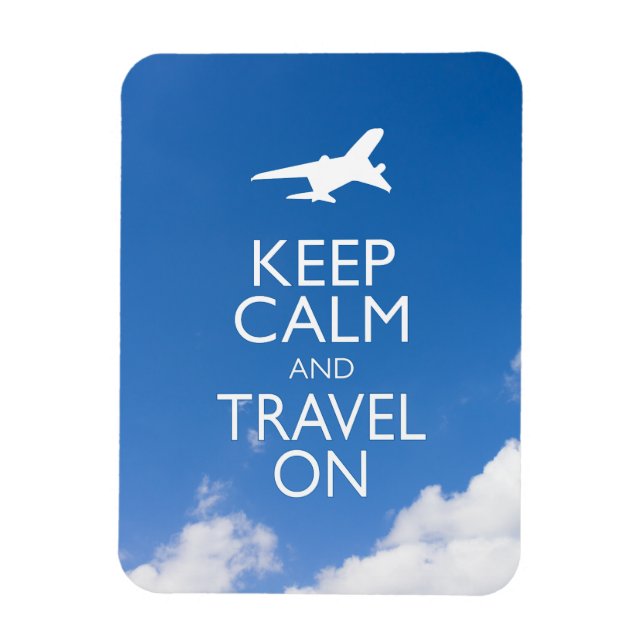KEEP CALM AND TRAVEL ON MAGNET (Vertical)