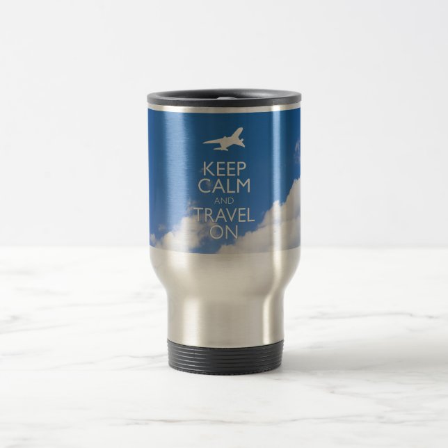 KEEP CALM AND TRAVEL ON MUG (Center)