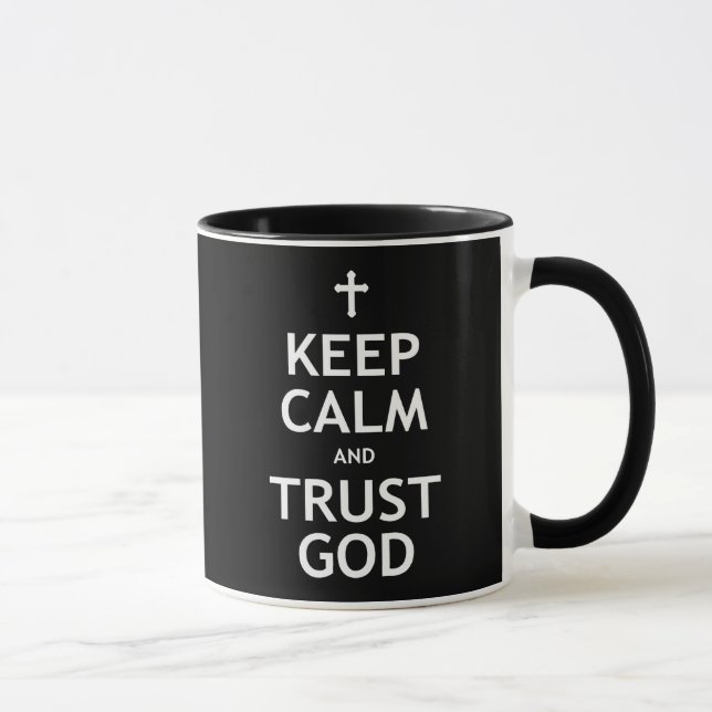 Keep Calm and Trust God Mug (Right)