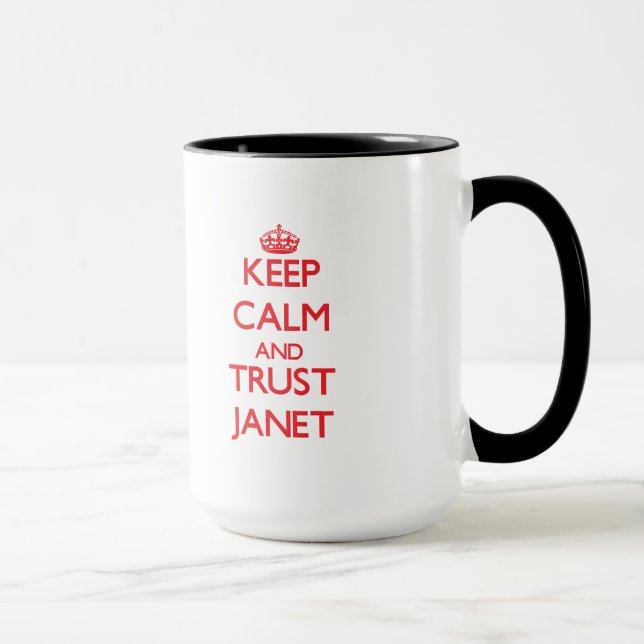 Keep Calm and TRUST Janet Mug (Right)