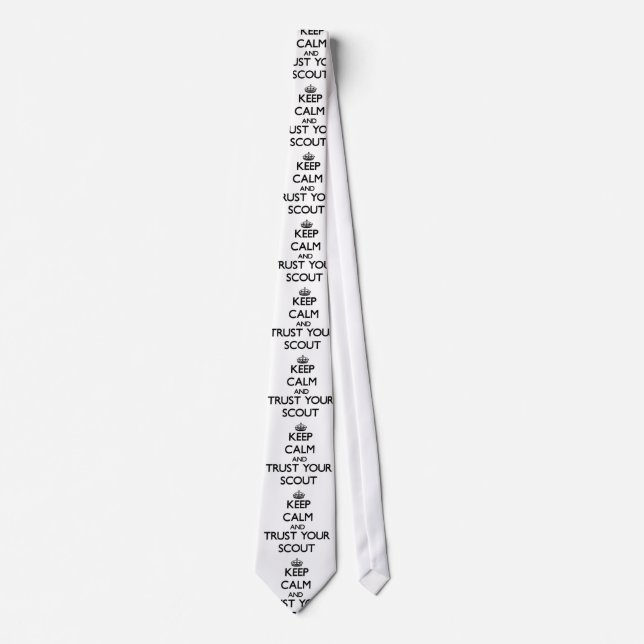 Keep Calm and Trust Your Scout Tie (Front)