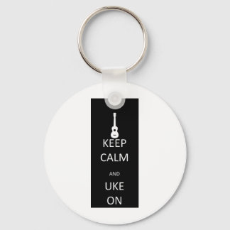 Keep Calm and Uke On Key Ring