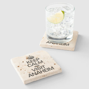 KEEP CALM AND VISIT ANAHEIM STONE COASTER