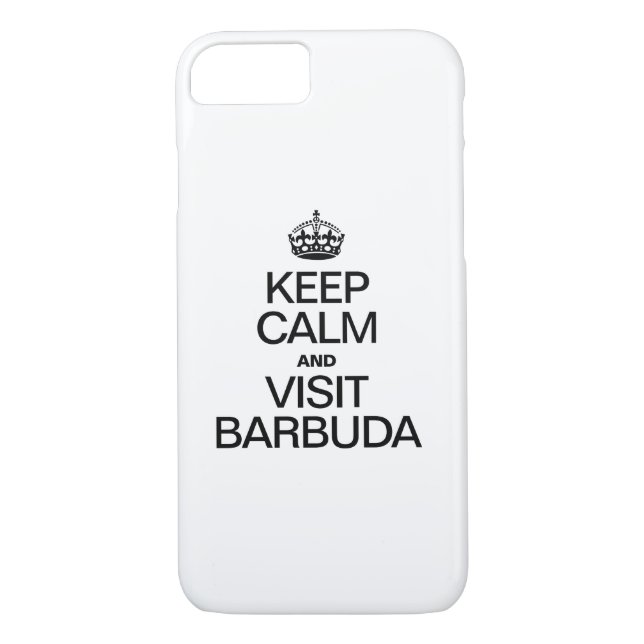 KEEP CALM AND VISIT BARBUDA Case-Mate iPhone CASE (Back)