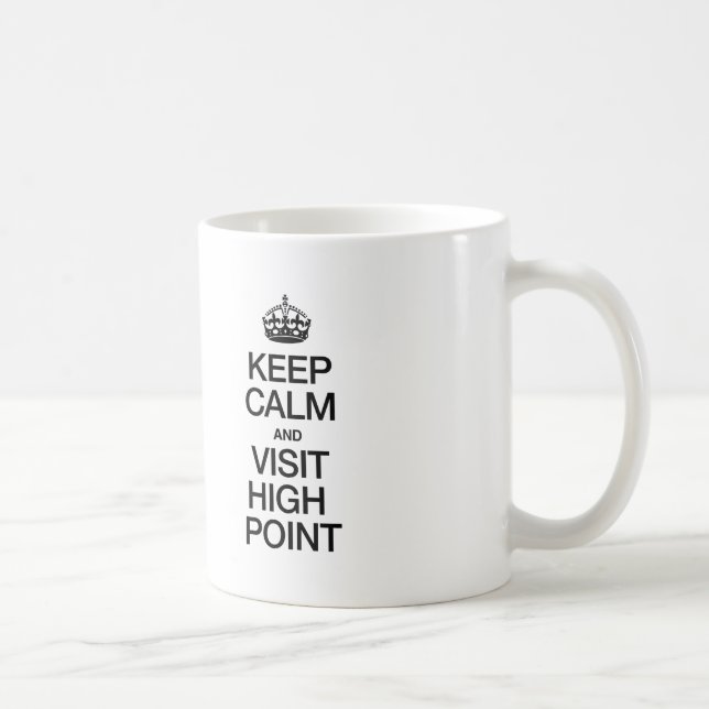KEEP CALM AND VISIT HIGH POINT COFFEE MUG (Right)