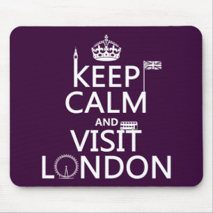 Keep Calm and Visit London Mouse Mat