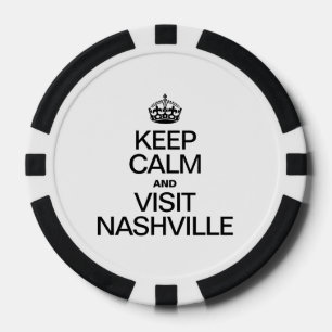 KEEP CALM AND VISIT NASHVILLE POKER CHIPS