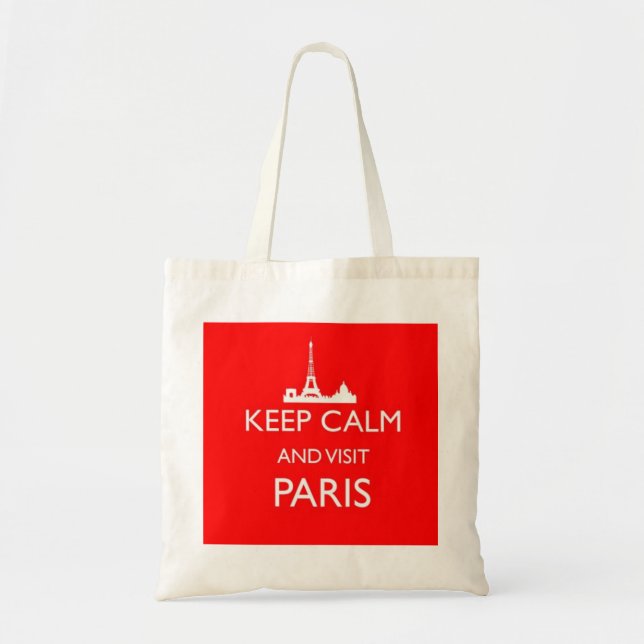 Keep Calm and Visit Paris Tote Bag (Front)