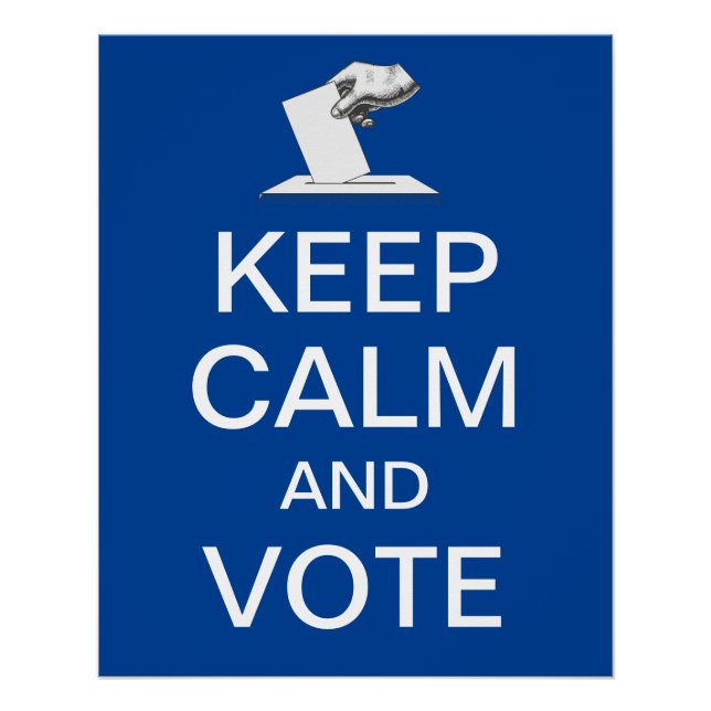 Keep Calm and Vote 2026 Poster (Front)