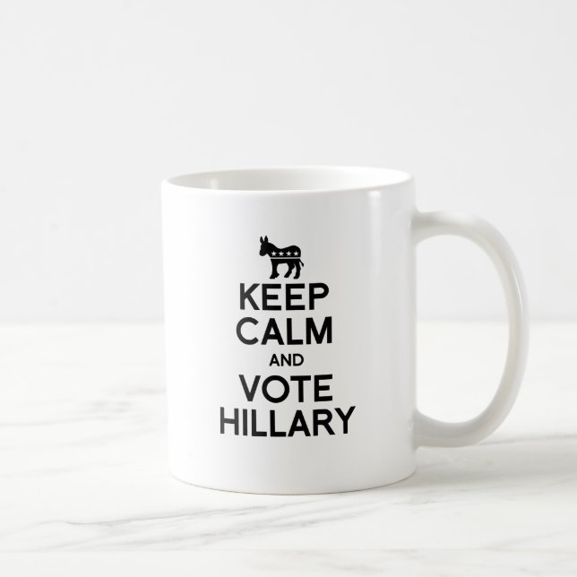 KEEP CALM AND VOTE HILLARY.png Coffee Mug (Right)